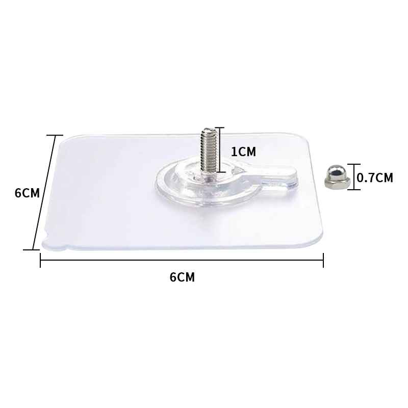 No-Drill Wall Sticker Hook for Home Use(set of 10)