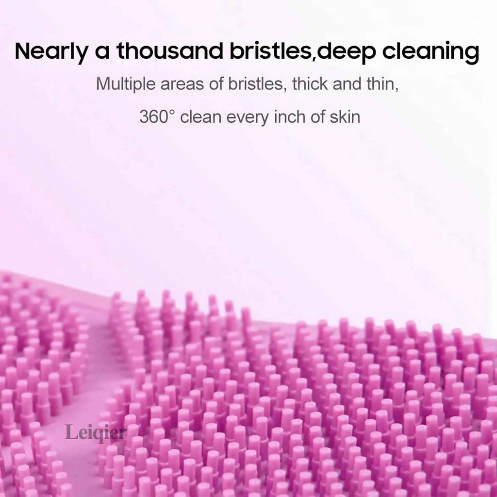 Dual-Sided Soft Silicone Bath Scrubber – Deep, Refreshing Clean Every Time